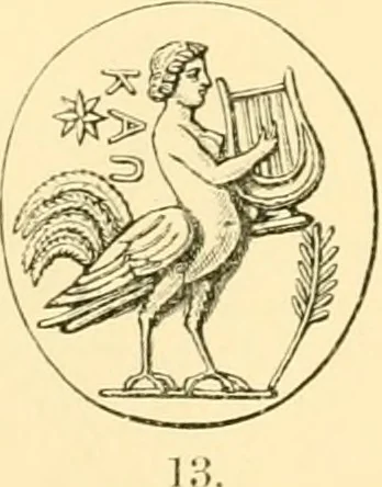 An illustration from Antique gems and rings, 1872, leaf 218