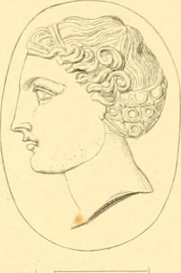 An illustration from Antique gems and rings, 1872, leaf 222