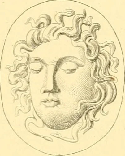 An illustration from Antique gems and rings, 1872, leaf 222