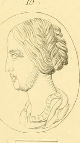 An illustration from Antique gems and rings, 1872, leaf 222