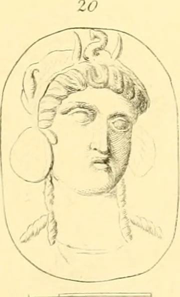 An illustration from Antique gems and rings, 1872, leaf 224