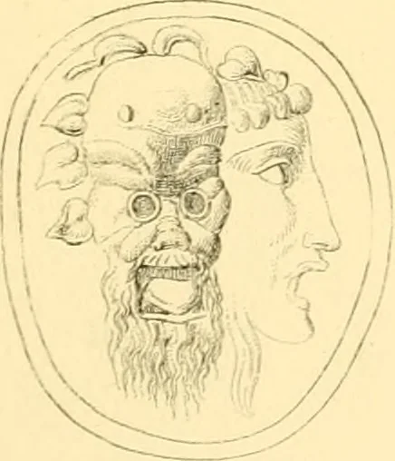 An illustration from Antique gems and rings, 1872, leaf 224