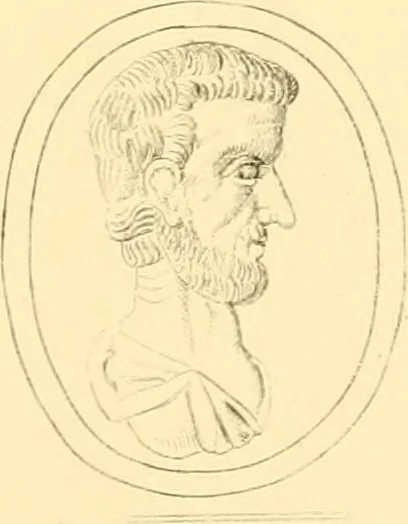 An illustration from Antique gems and rings, 1872, leaf 224