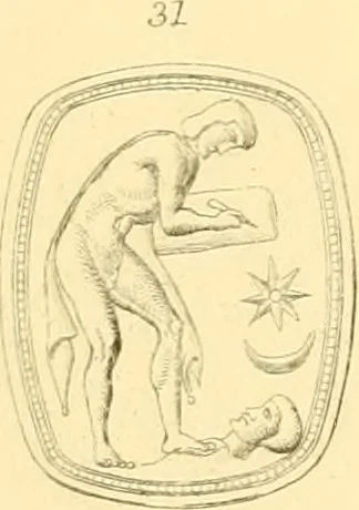 An illustration from Antique gems and rings, 1872, leaf 228