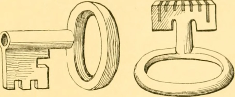 An illustration from Antique gems and rings, 1872, leaf 92