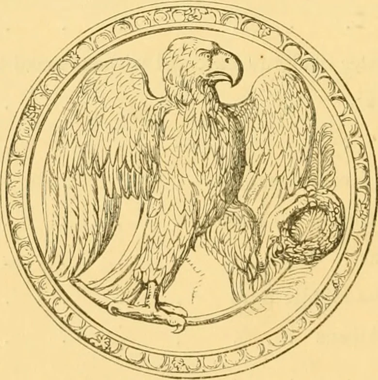 An illustration from Antique gems and rings, 1872, leaf 93