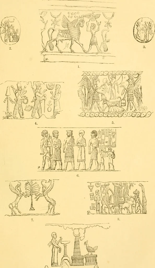 An illustration from Antique gems and rings, 1872, leaf 94