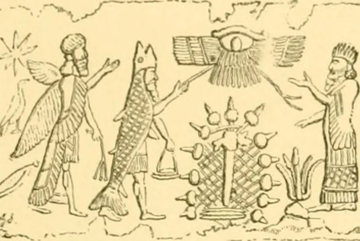 An illustration from Antique gems and rings, 1872, leaf 96