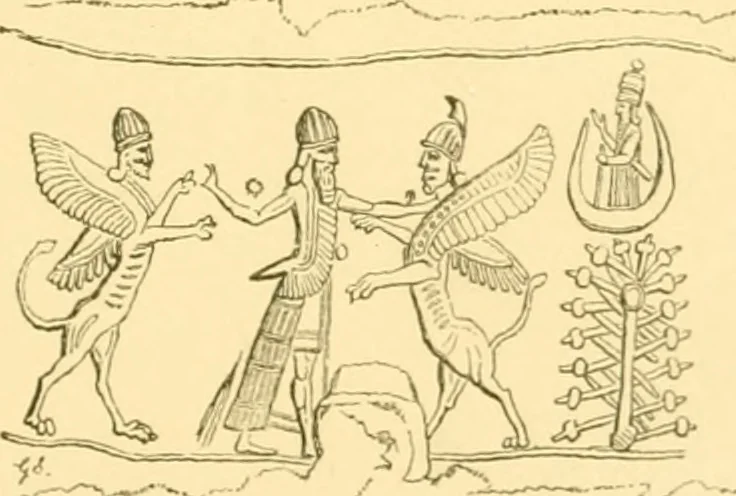 An illustration from Antique gems and rings, 1872, leaf 96