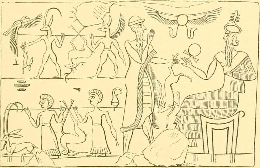 An illustration from Antique gems and rings, 1872, leaf 98