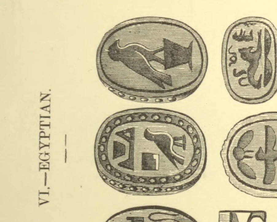 An illustration from Antique gems and rings, 1872, leaf 106