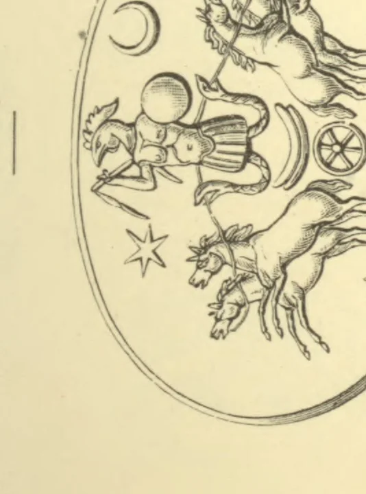 An illustration from Antique gems and rings, 1872, leaf 110