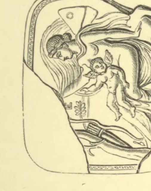An illustration from Antique gems and rings, 1872, leaf 154