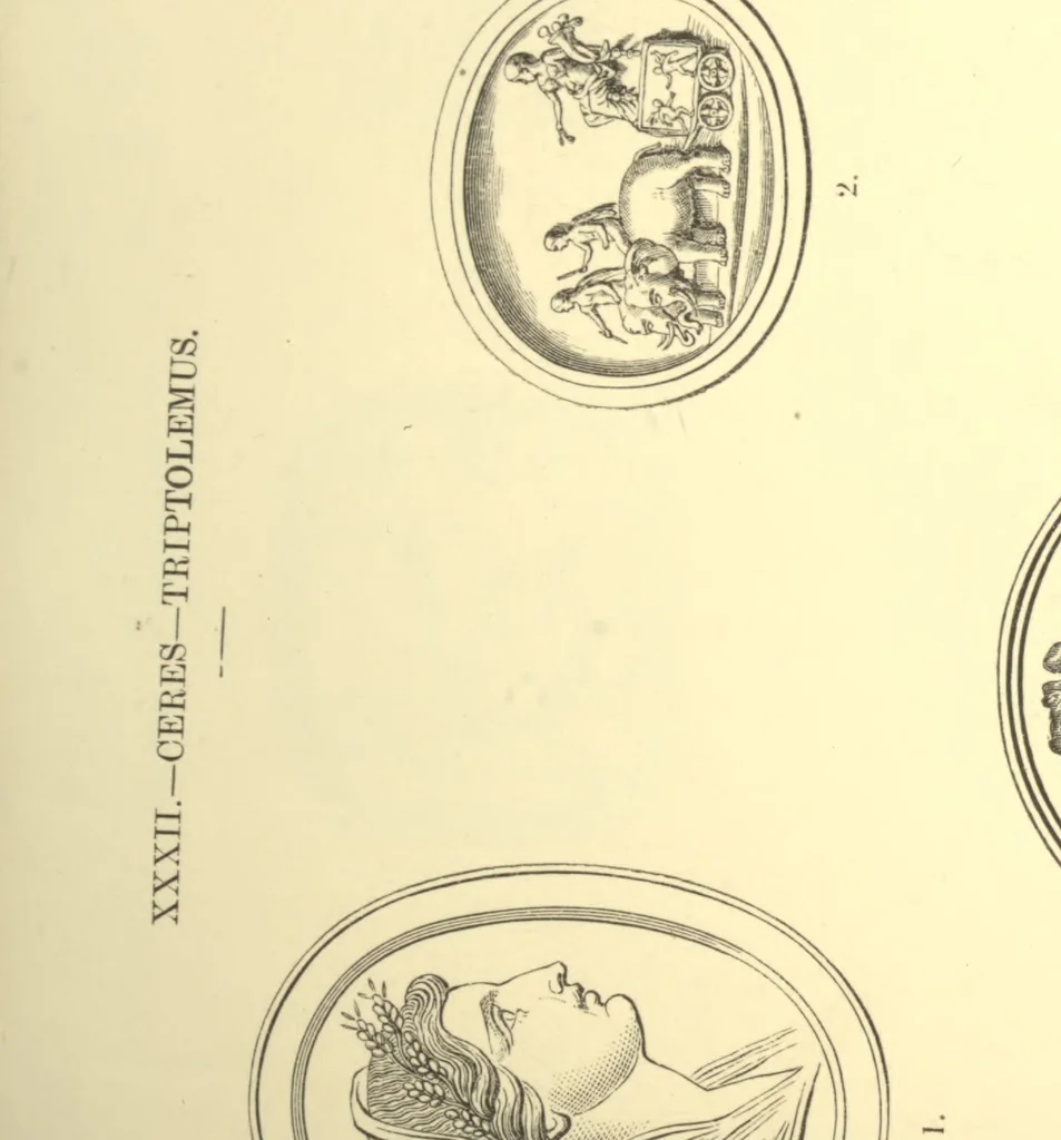 An illustration from Antique gems and rings, 1872, leaf 170