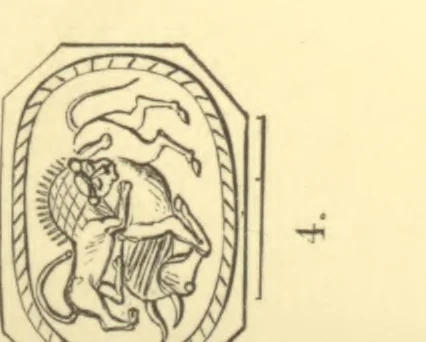 An illustration from Antique gems and rings, 1872, leaf 218