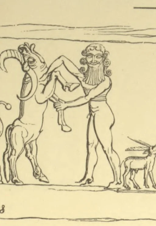 An illustration from Antique gems and rings, 1872, leaf 98