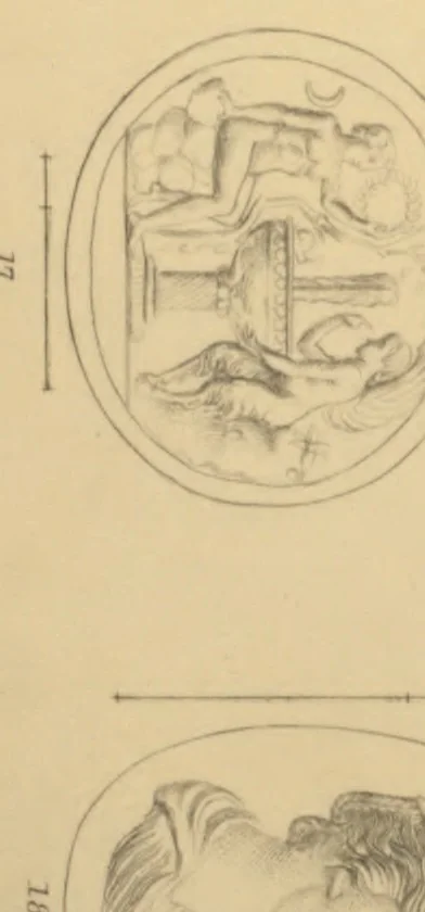 An illustration from Antique gems: their origin, uses, and value as interpreters of ancient history; and as illustrative of ancient art: with hints to gem collectors, 1860, leaf 69