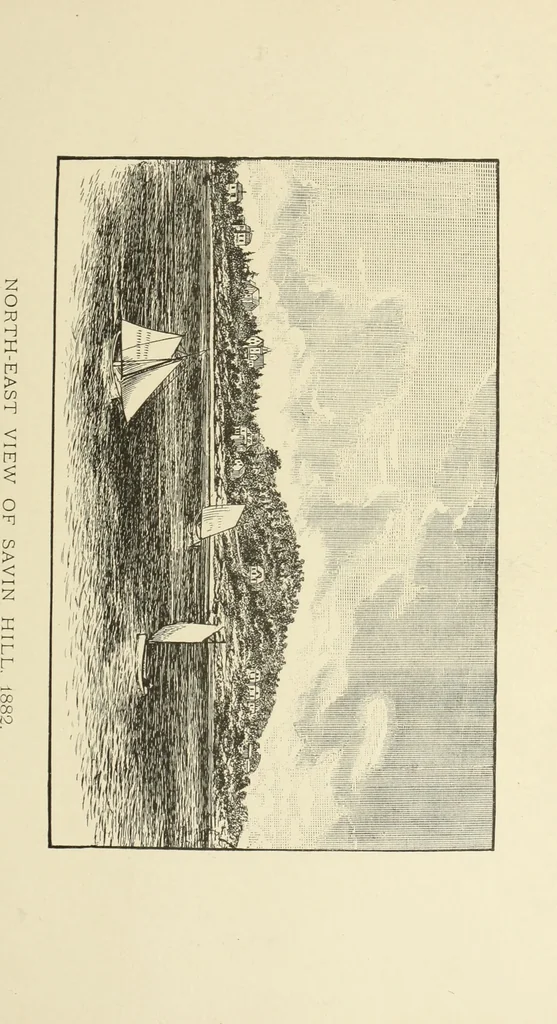 An illustration from Antique views of ye towne of Boston, 1882, leaf 158