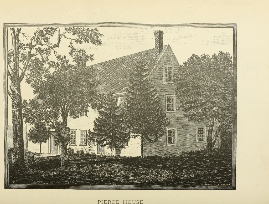 An illustration from Antique views of ye towne of Boston, 1882, leaf 166