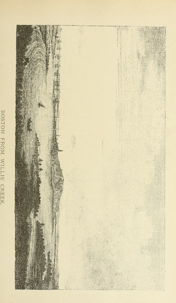 An illustration from Antique views of ye towne of Boston, 1882, leaf 170