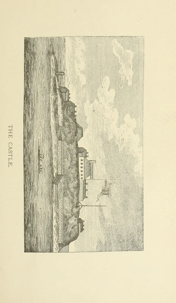 An illustration from Antique views of ye towne of Boston, 1882, leaf 194
