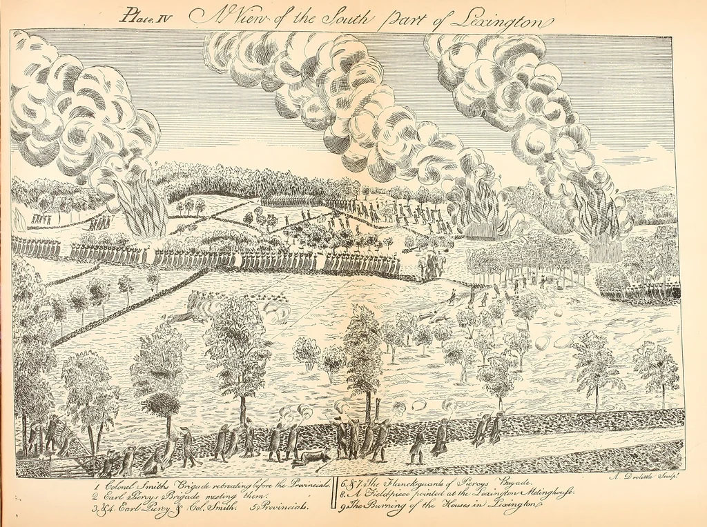 An illustration from Antique views of ye towne of Boston, 1882, leaf 244