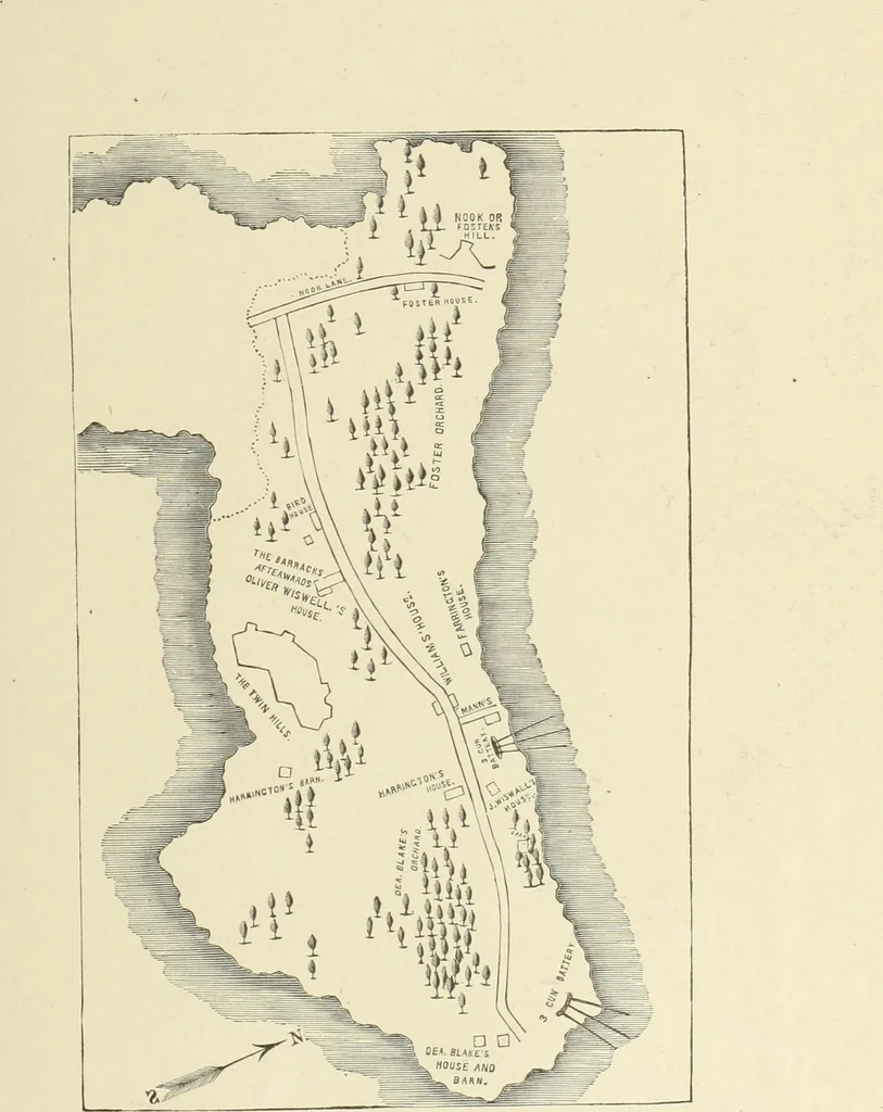 An illustration from Antique views of ye towne of Boston, 1882, leaf 278