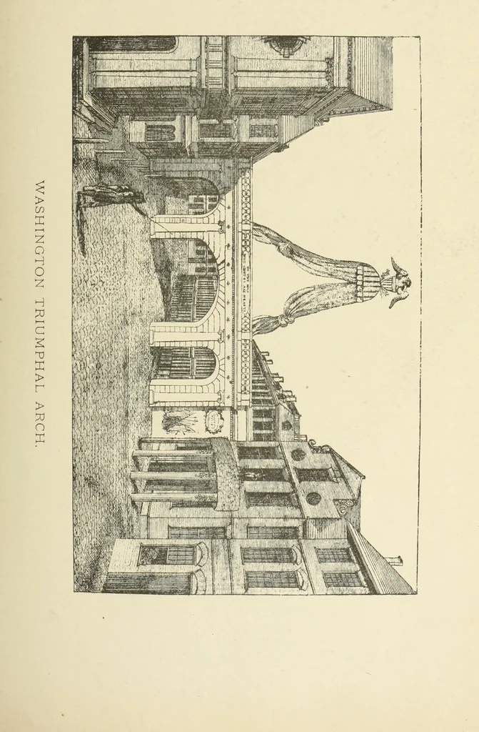 An illustration from Antique views of ye towne of Boston, 1882, leaf 288
