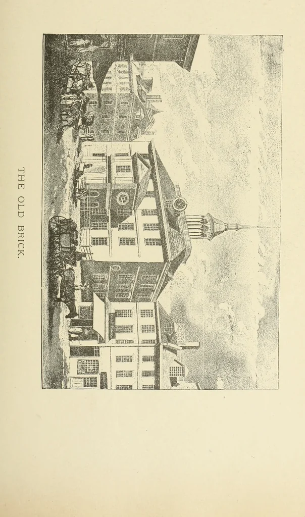 An illustration from Antique views of ye towne of Boston, 1882, leaf 302