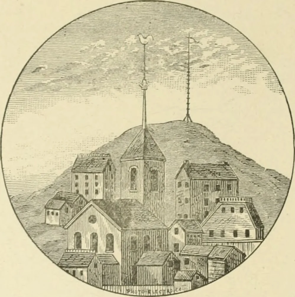 An illustration from Antique views of ye towne of Boston, 1882, leaf 305