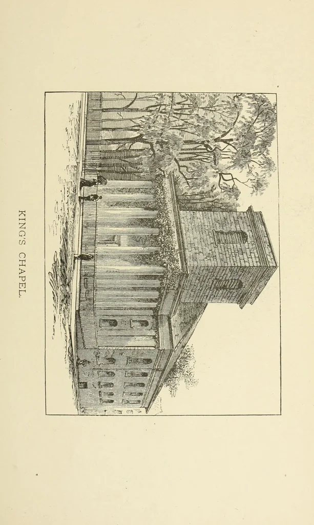 An illustration from Antique views of ye towne of Boston, 1882, leaf 306
