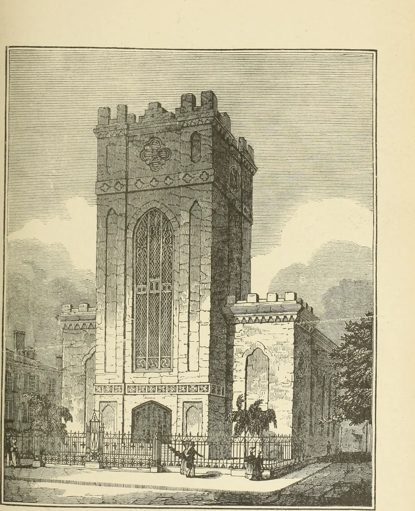 An illustration from Antique views of ye towne of Boston, 1882, leaf 324