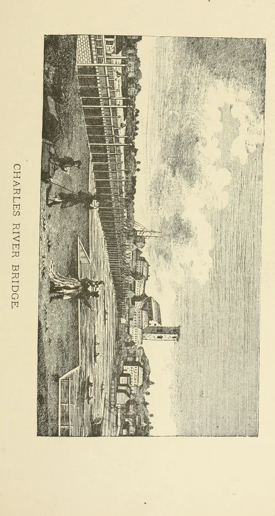 An illustration from Antique views of ye towne of Boston, 1882, leaf 350