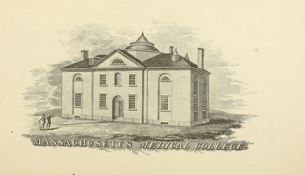 An illustration from Antique views of ye towne of Boston, 1882, leaf 354