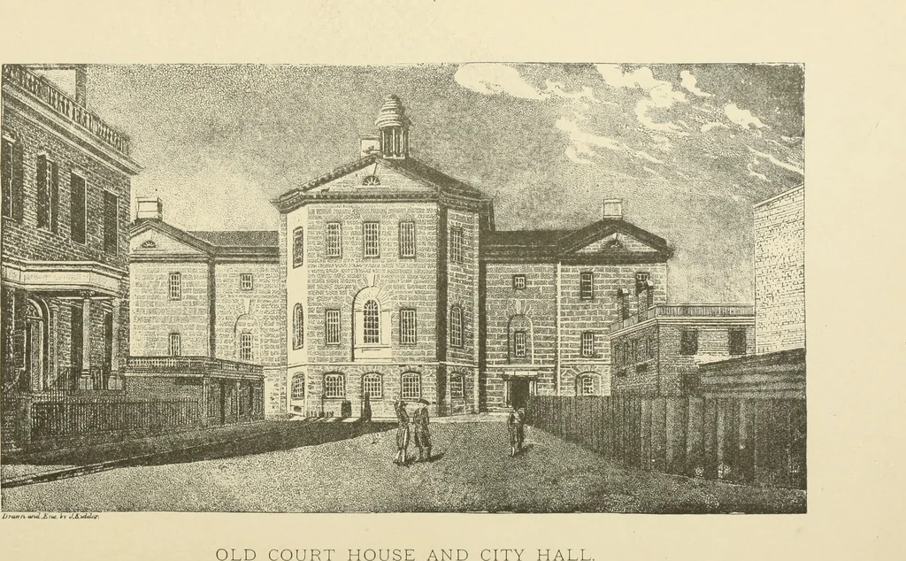An illustration from Antique views of ye towne of Boston, 1882, leaf 360