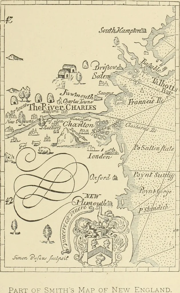 An illustration from Antique views of ye towne of Boston, 1882, leaf 40