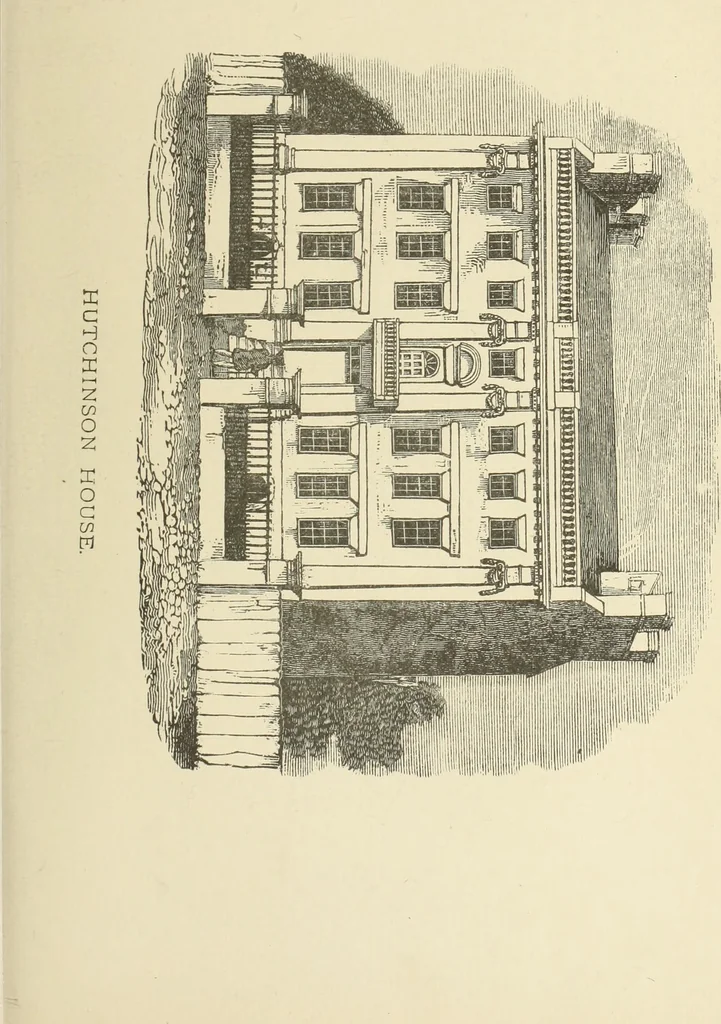 An illustration from Antique views of ye towne of Boston, 1882, leaf 62