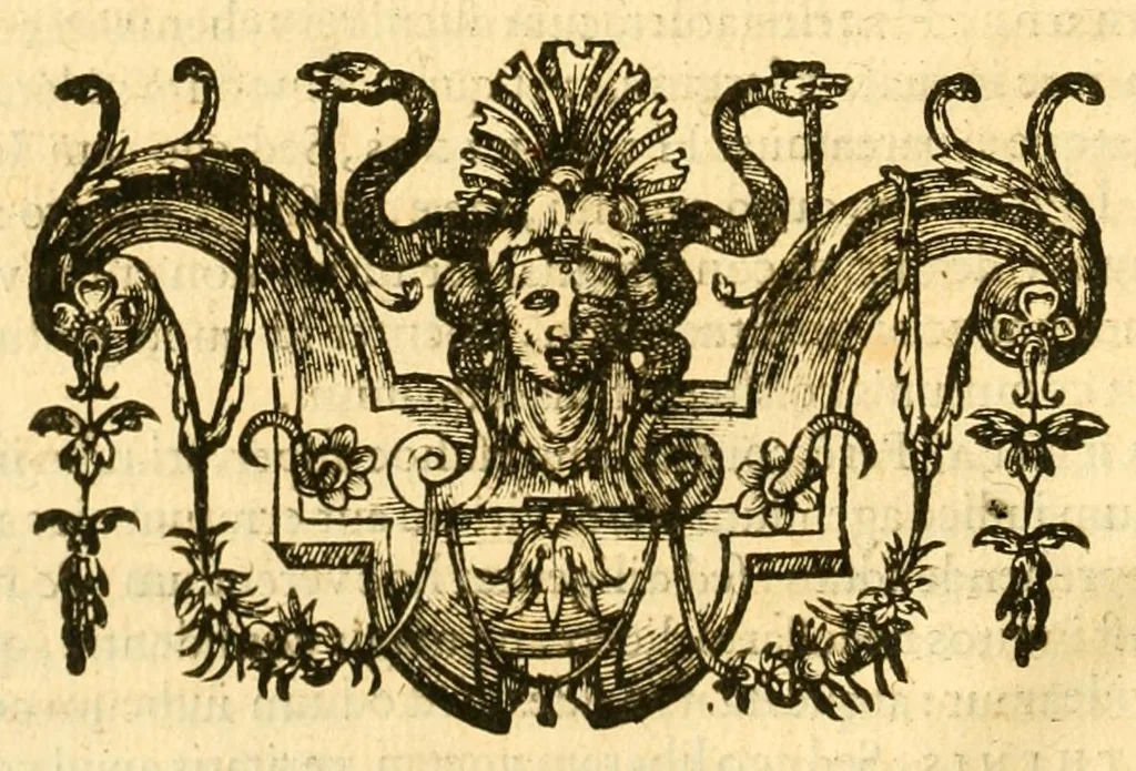 An illustration from Antiqui rhetores latini ..., 1599, leaf 20