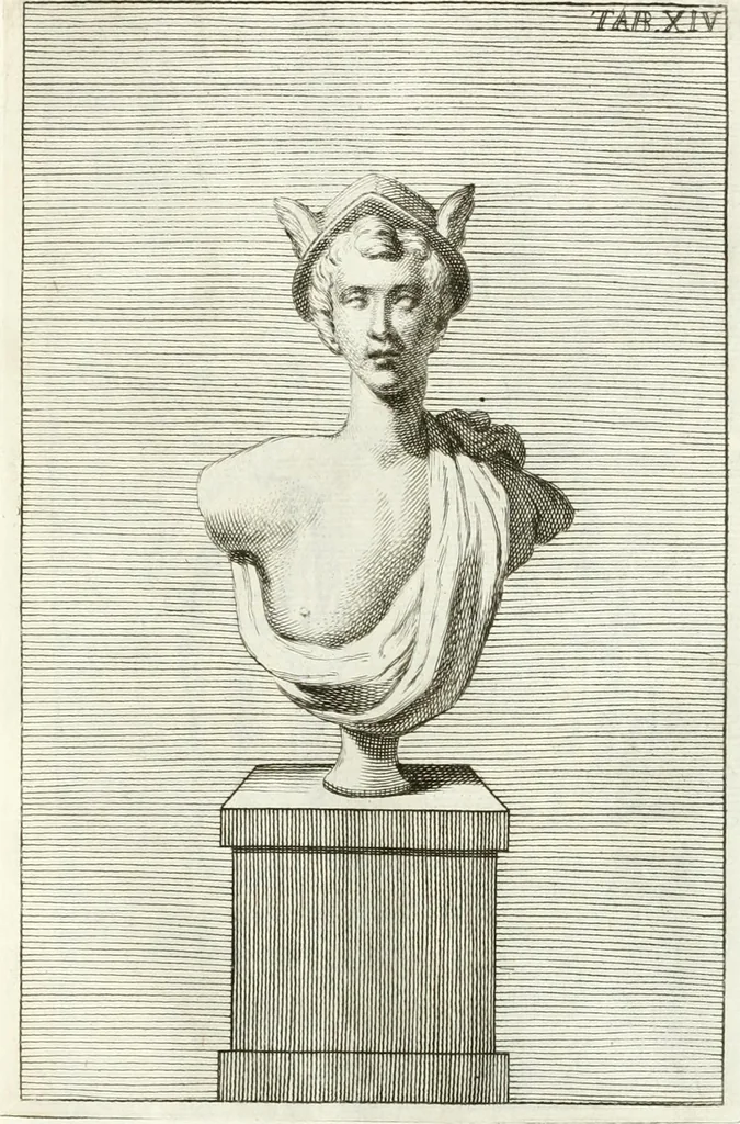 An illustration from Antiquitatis reliquiae a marchione Jacobo Musellio collectae, tabulis incisae et brevisibus explicationibus illustratae, 1756, leaf 100