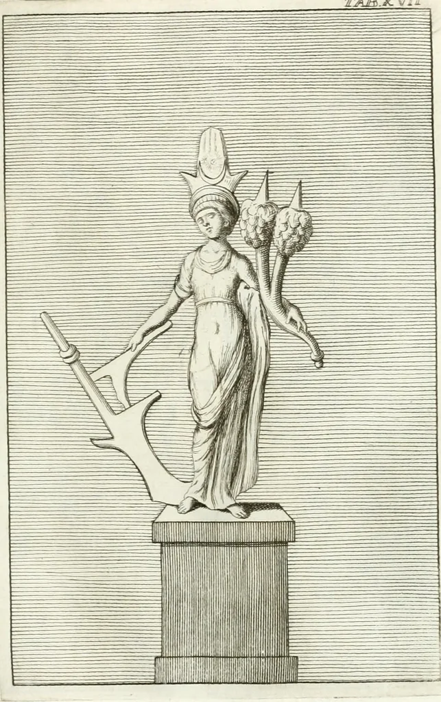 An illustration from Antiquitatis reliquiae a marchione Jacobo Musellio collectae, tabulis incisae et brevisibus explicationibus illustratae, 1756, leaf 106