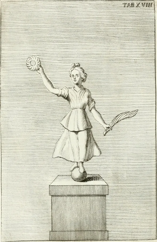 An illustration from Antiquitatis reliquiae a marchione Jacobo Musellio collectae, tabulis incisae et brevisibus explicationibus illustratae, 1756, leaf 108