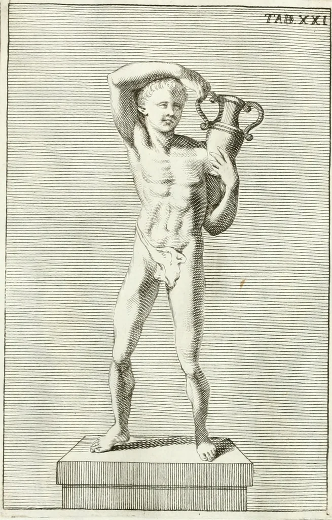 An illustration from Antiquitatis reliquiae a marchione Jacobo Musellio collectae, tabulis incisae et brevisibus explicationibus illustratae, 1756, leaf 114