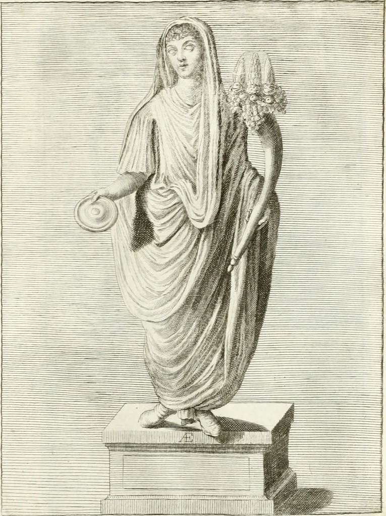 An illustration from Antiquitatis reliquiae a marchione Jacobo Musellio collectae, tabulis incisae et brevisibus explicationibus illustratae, 1756, leaf 124