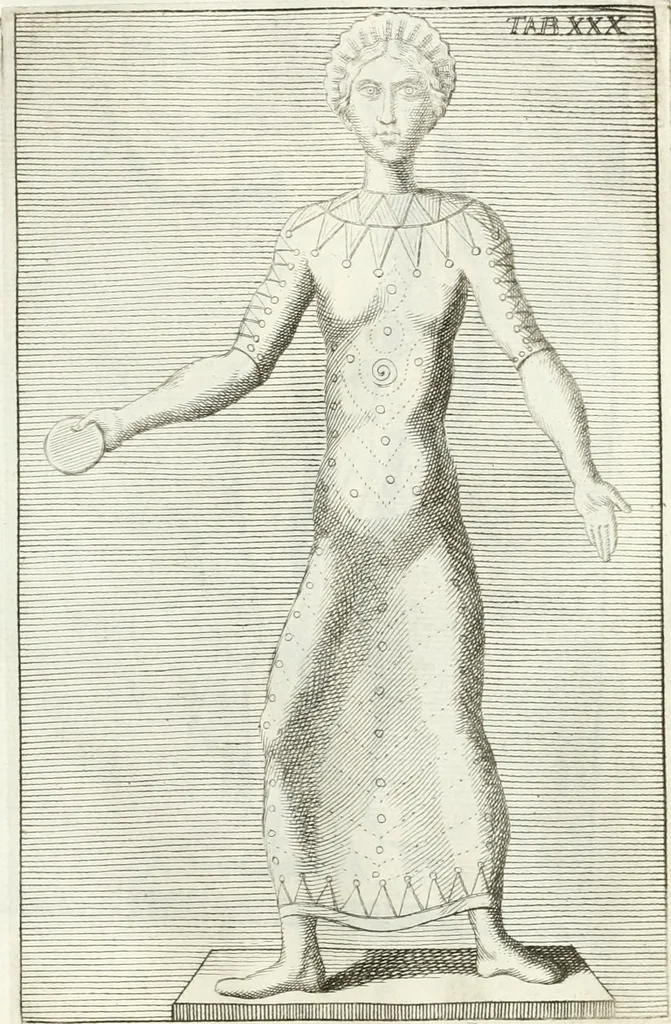 An illustration from Antiquitatis reliquiae a marchione Jacobo Musellio collectae, tabulis incisae et brevisibus explicationibus illustratae, 1756, leaf 132