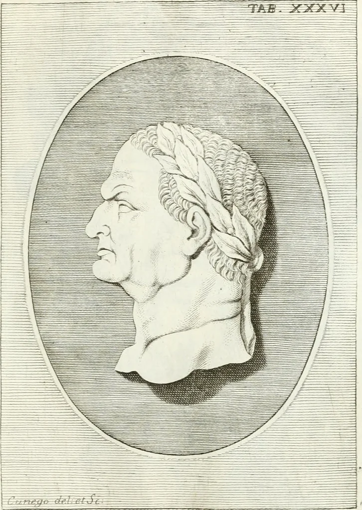 An illustration from Antiquitatis reliquiae a marchione Jacobo Musellio collectae, tabulis incisae et brevisibus explicationibus illustratae, 1756, leaf 144
