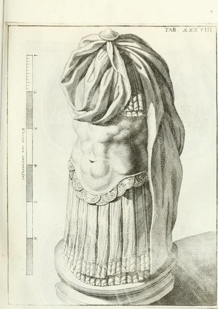 An illustration from Antiquitatis reliquiae a marchione Jacobo Musellio collectae, tabulis incisae et brevisibus explicationibus illustratae, 1756, leaf 148