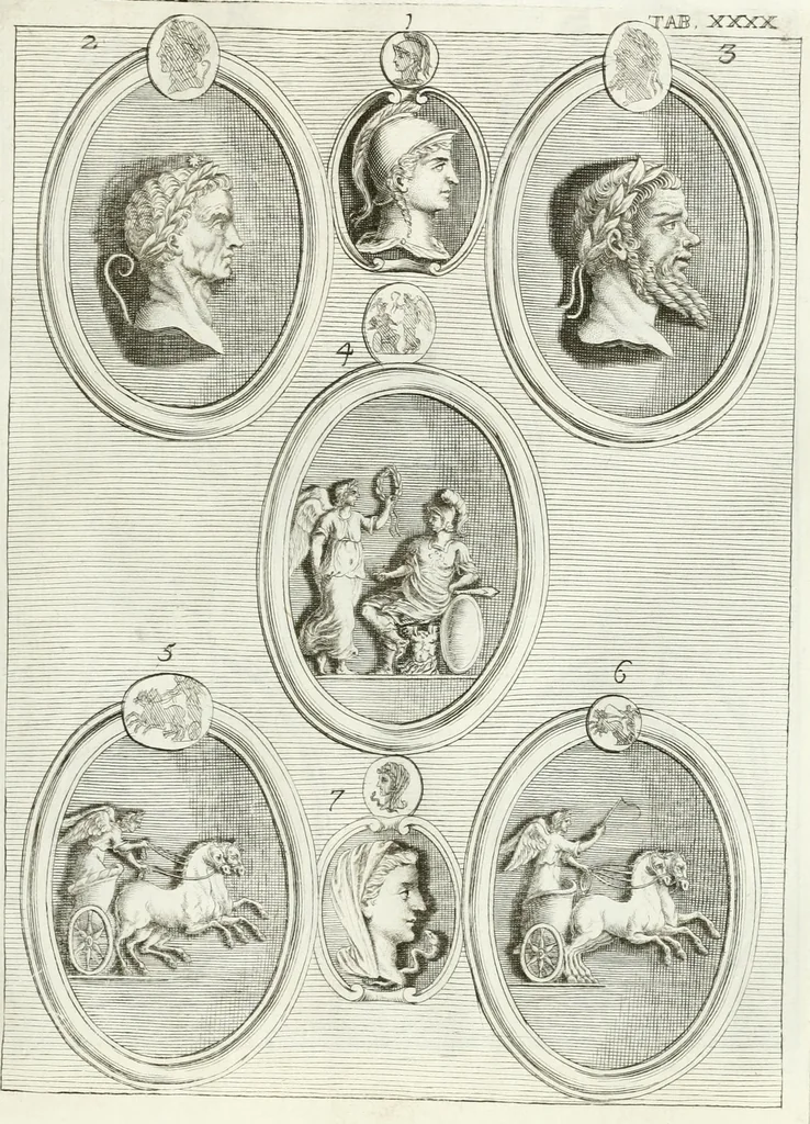 An illustration from Antiquitatis reliquiae a marchione Jacobo Musellio collectae, tabulis incisae et brevisibus explicationibus illustratae, 1756, leaf 152