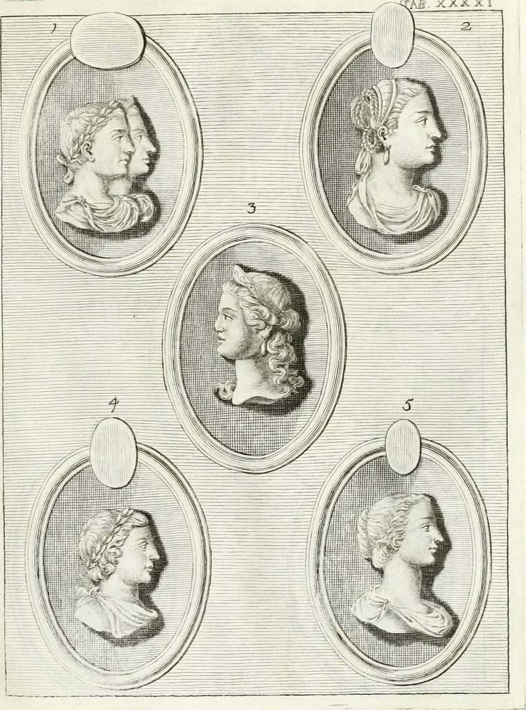 An illustration from Antiquitatis reliquiae a marchione Jacobo Musellio collectae, tabulis incisae et brevisibus explicationibus illustratae, 1756, leaf 154