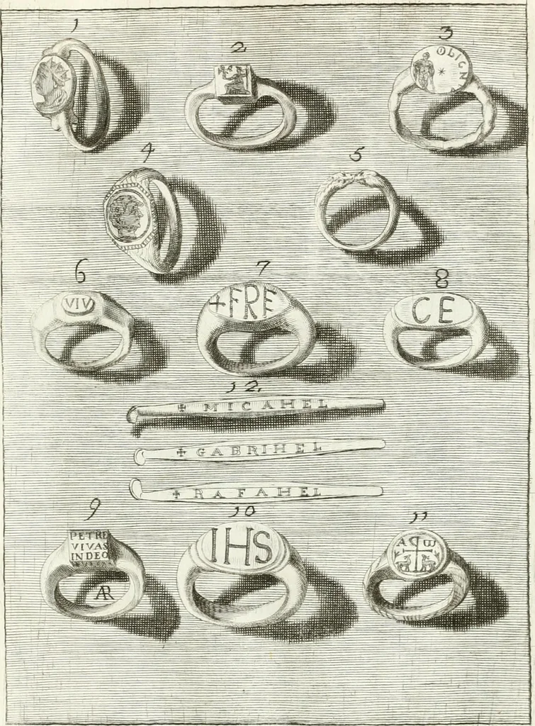 An illustration from Antiquitatis reliquiae a marchione Jacobo Musellio collectae, tabulis incisae et brevisibus explicationibus illustratae, 1756, leaf 164