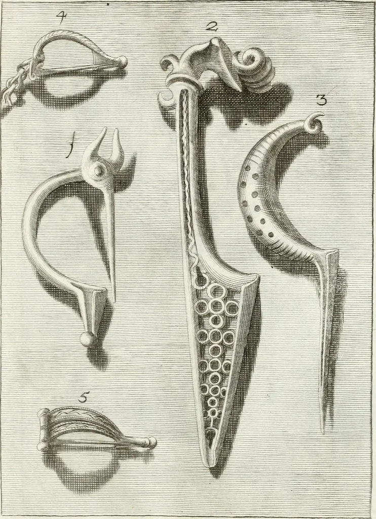 An illustration from Antiquitatis reliquiae a marchione Jacobo Musellio collectae, tabulis incisae et brevisibus explicationibus illustratae, 1756, leaf 176